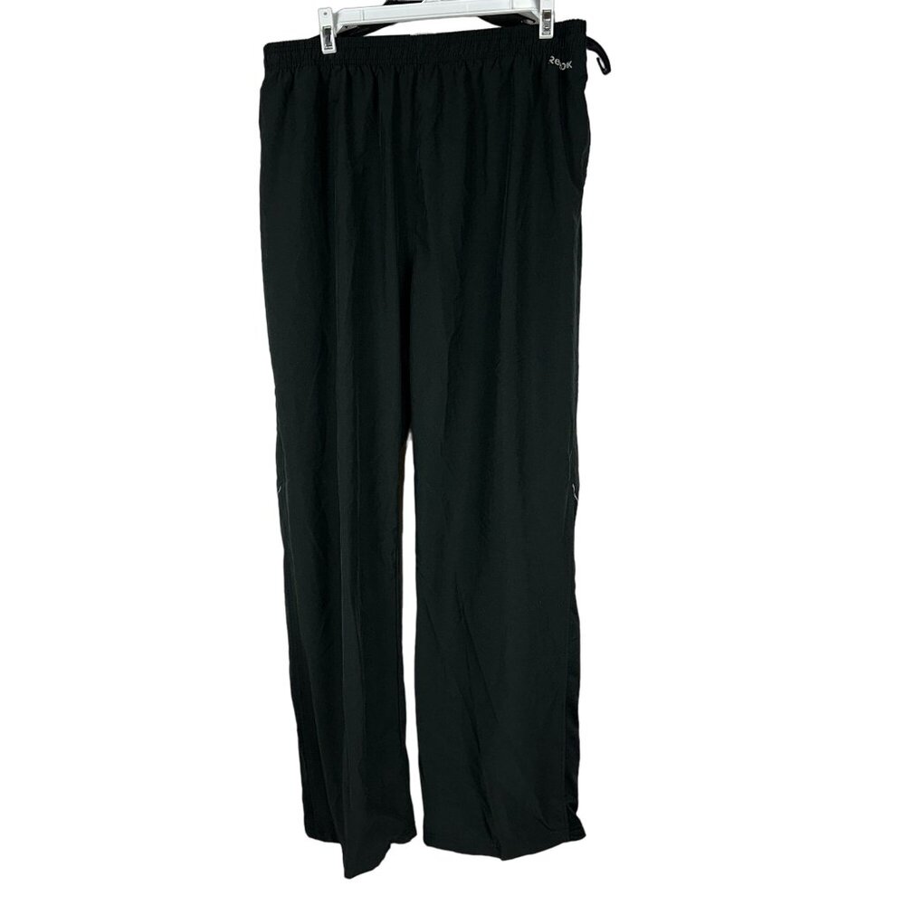 Reebok Youth Boys Black Athletic Pants Size XL Elastic Waist Drawstring